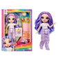 Rainbow High Jr High Pj Party - Violet, Purple 9' Posable Fashion Doll With Soft Onesie, Slippers, Fun Play Accessories, Great Toy Gift For Girls Kids Ages 4-12 Years