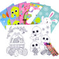 TINYMILLS Easter Coloring Books with Party Favors with 12 Books and 48 Crayons,Easter Prizes, Favor Bag Easter Basket Filler