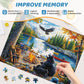 mjyphdm 500 Piece Jigsaw Puzzle for Adults & Kids - Bear & Eagle Design, Recycled Cardboard, Family Activity, 20.5 x 15 in