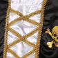 Bordazor Pirate Costume For Girls Pirate Cosplay Dress Up Set For Halloween (7-9 Years)