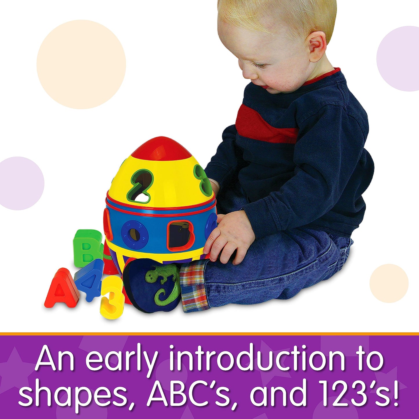 The Learning Journey Rocket Shape Sorter - Multi Color, Plastic, Medium, Model 204207 - Educational Toy for Toddlers 12 Months+