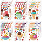 Orgua Make-A-Face Sticker Set, Make A Dessert Ice Cream Stickers For Kids Girls, Diy Craft Stickers Face Stickers, Make Your Own