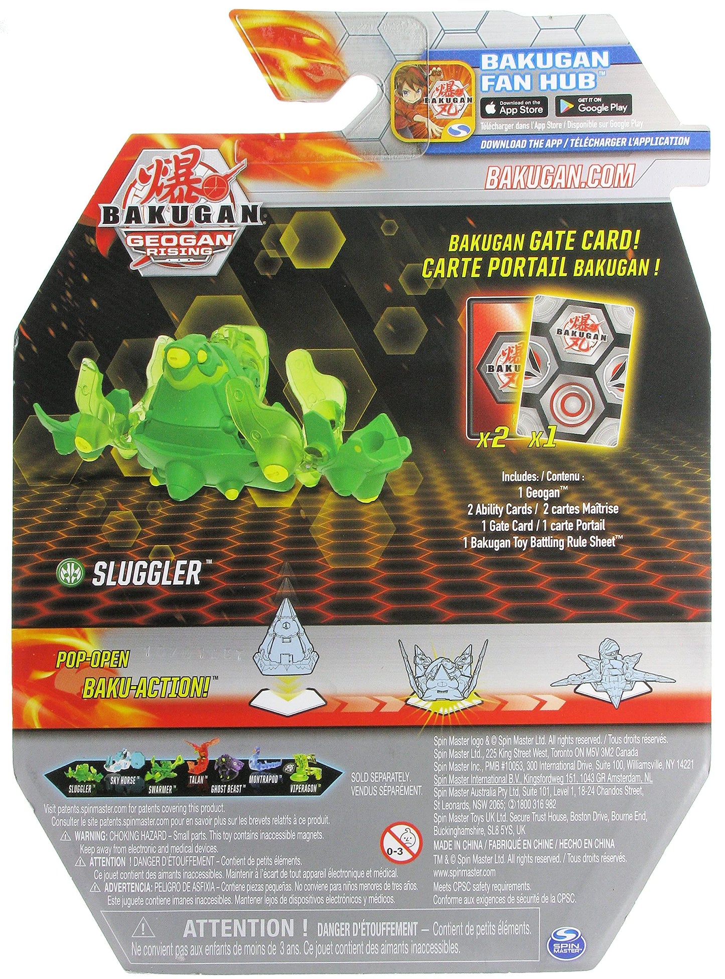 Bakugan Geogan Rising 2021 Ventus Sluggler Geogan Collectible Action Figure And Trading Cards