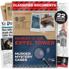 Lucky Egg Murder Mystery Cases - Murder at The Eiffel Tower - Detective Game - Unsolved Cold Case - Fun for Adults - Model LE16