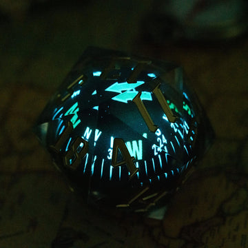 Cusdie Large D20 Dnd Dice 55Mm With Sharp Edges, D&D 20 Sided Dice, Handmade Giant D20 For Dungeons And Dragons Rpg, Table Games