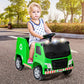 Olakids Ride on Electric Garbage Truck for Toddlers, Green, 33.5’’ x 20’’ x 23’’, Includes Music, Horn, Recycling Accessories, Model CH9966