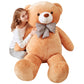 Ikasa Giant Teddy Bear Plush Toy Stuffed Animals (Brown, 59 Inches)