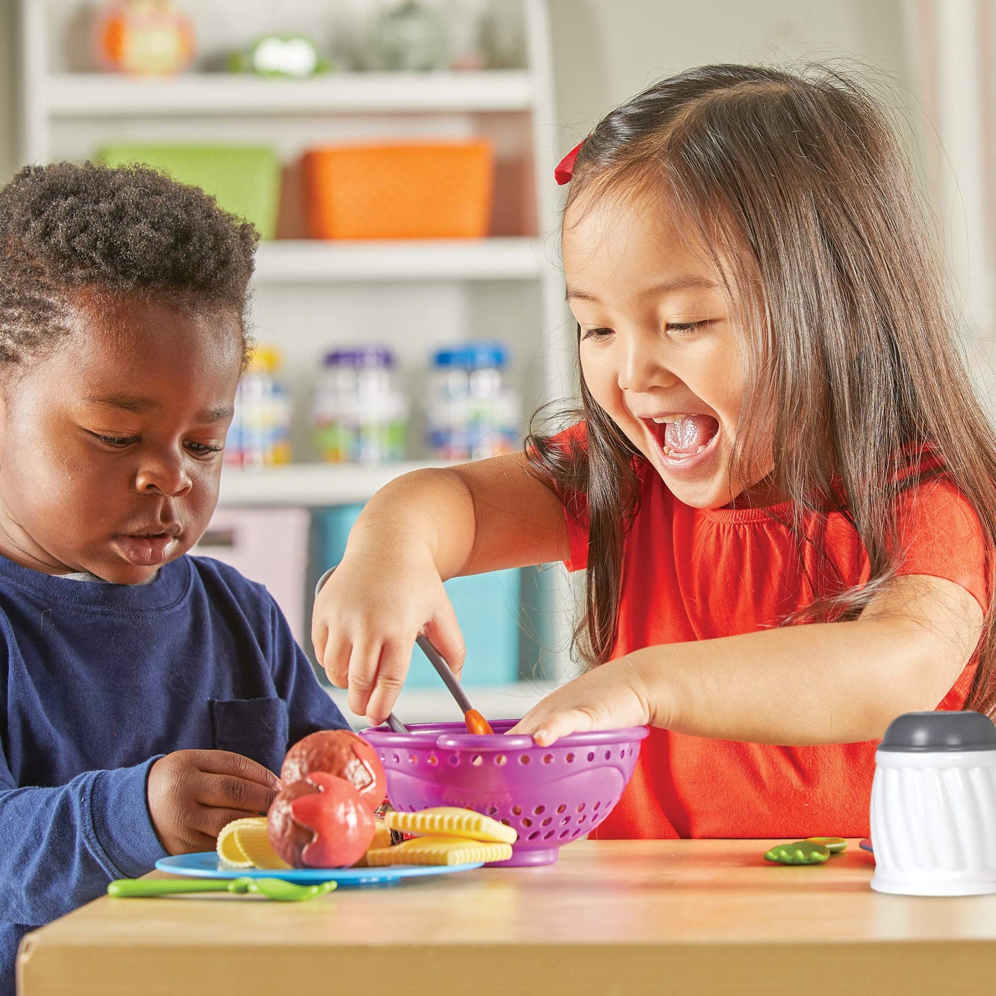 Learning Resources New Sprouts Pasta Time - 20 Pieces, Ages 2+ Pretend Play Food for Toddlers, Preschool Learning Toys, Kitchen