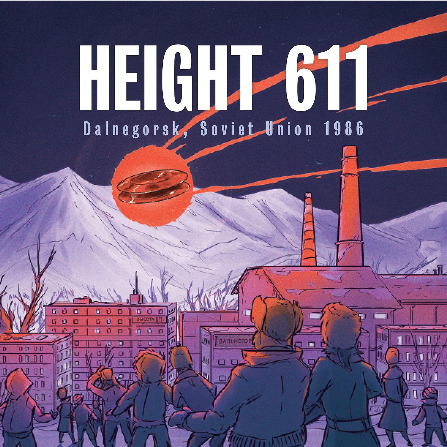 Plexity Labs Ufo Tops - Height 611 - Metal Spinning Top - Inspired By The 1986 Soviet Union Ufo Incident - Black Titanium Ufo Bo