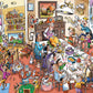 Cobble Hill 1000 Piece Puzzle - DoodleTown: Thanksgiving Togetherness - Cardboard, Model 44501, Sample Poster Included