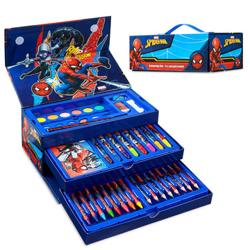 Marvel Art Supplies for Kids Art Set Avengers Painting Colouring Sets for Children Crayons Paints Markers Iron Man Captain Ameri