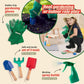 Born Toys Gardening Tool Set for Kids Ages 3-7, Assorted Color, Includes Apron, Hat, Shovel, Gloves - Fun Pretend Play Gardening Set