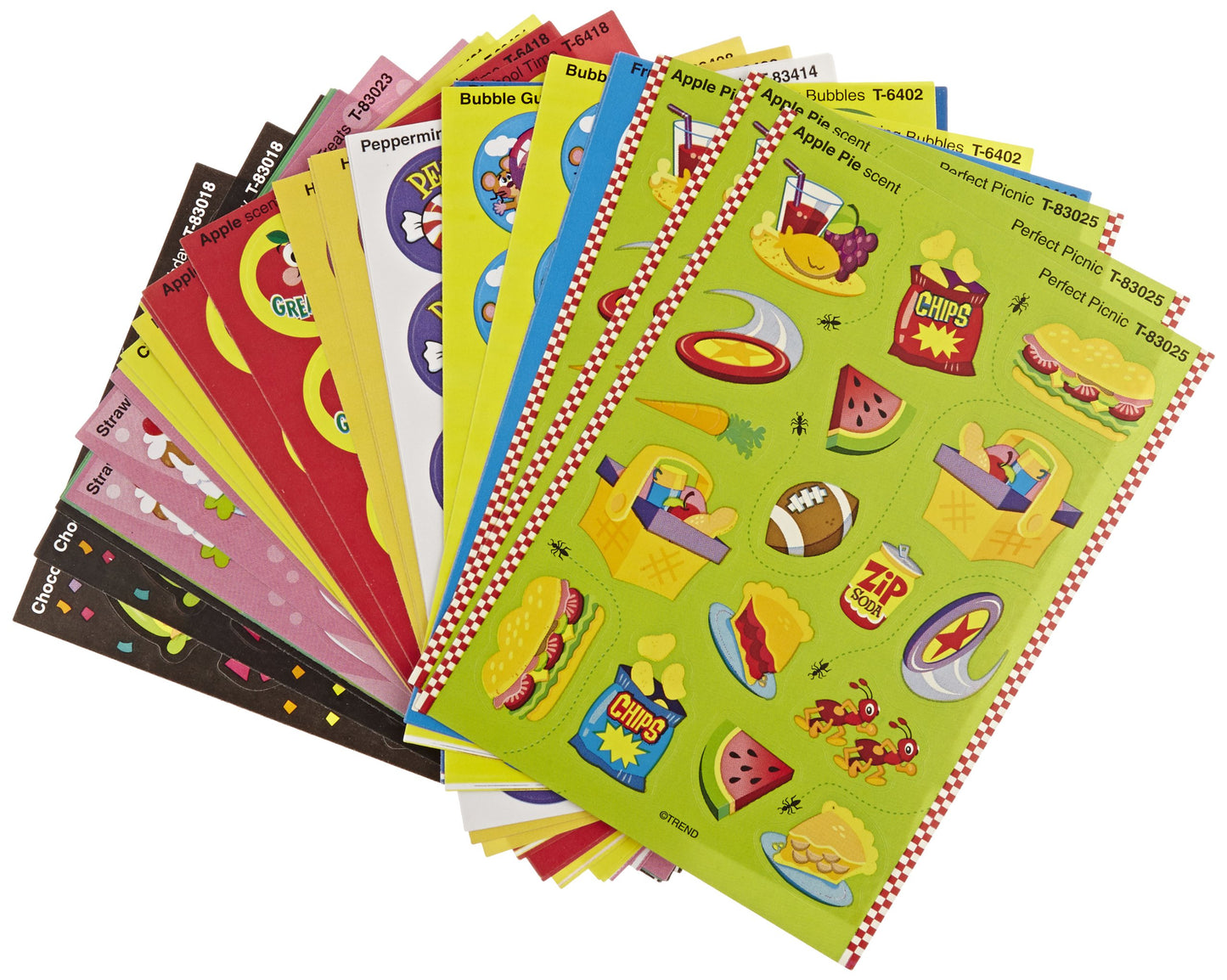 TREND T83901 Stinky Stickers Variety Pack, Sweet Scents, 480/Pack