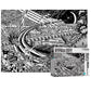 Antelope - 1000 Piece Puzzle For Adults, Cyber City Black & White Metropolitan Jigsaw Puzzles 1000 Pieces Hell Difficulty, High Resolution, Matte Finish, Smooth Edging, No Dust Puzzle