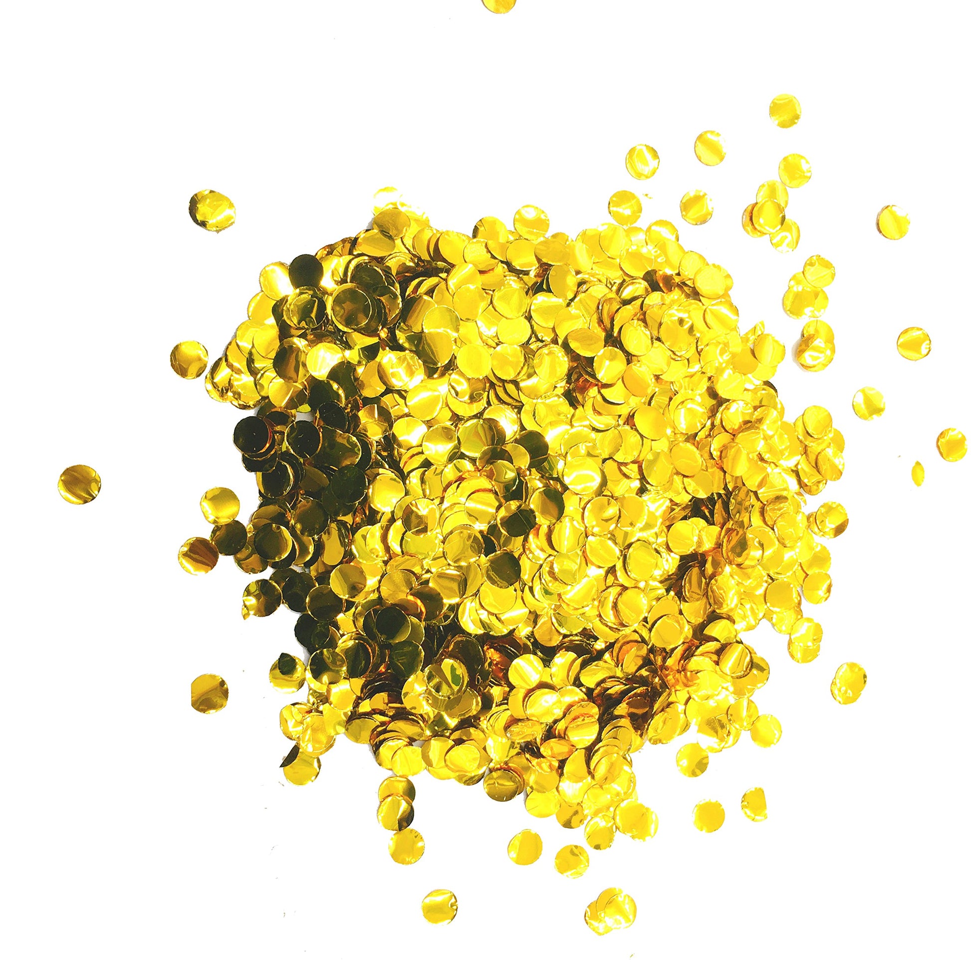 Gold Foil Mylar Round Confetti Circle Dot Graduation Wedding Table Scatter Centerpieces Baby Shower Birthday Engagement Receptio