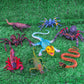 BRETOYIN Bearded Dragon Toys Snake Figurine 8PCS Realistic Lizard Figures Desert Diorama Animals Spider Figurines Chameleon Toys