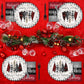 GOLDGAO 200 PCS Christmas Paper Plates Napkins Party Set Buffalo Plaid Xmas Tree Snowman Dinnerware Plate and Napkin Sets for Xm