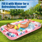 enhanced Inflatable Tanning Pool Lounger Lake Flamingo Pool Float Floaties for mature-themeds - Comfortable Design with Cup Holders and Headrest - Perfect for Beach Parties  Lake Lounging  and Tanning