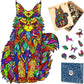 Wooden Jigsaw Puzzles For Adults Xl 330 Piece (18   X12.7   ) - Cat Wood Puzzle For Adults By The Puzzled Tree Unique Puzzles