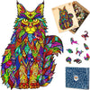 Wooden Jigsaw Puzzles For Adults Xl 330 Piece (18   X12.7   ) - Cat Wood Puzzle For Adults By The Puzzled Tree Unique Puzzles