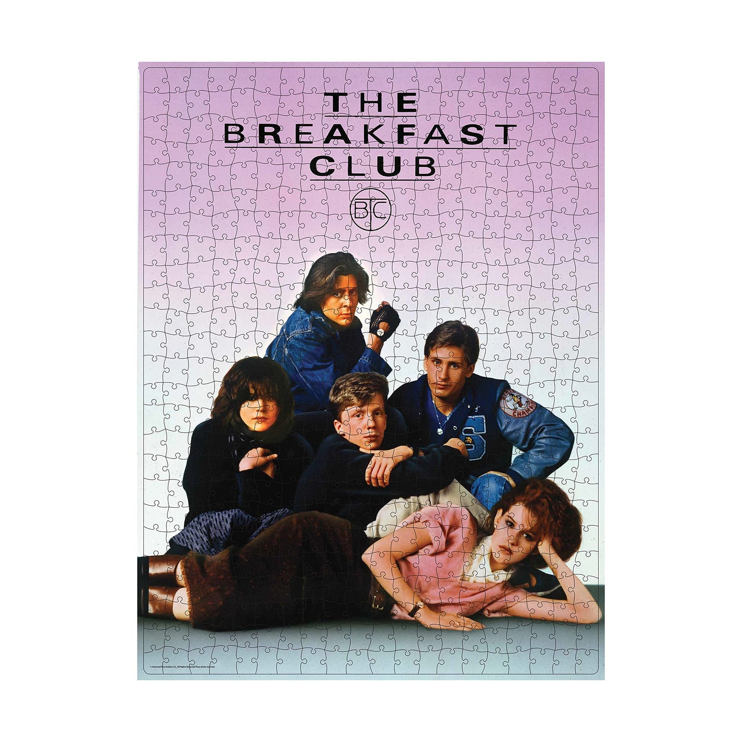 Spin Master 500-Piece Puzzle - Retro Blockbuster VHS Case, The Breakfast Club, Plastic, Model 6058960