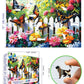 500-Piece Jigsaw Puzzle for mature-themeds Butterfly Garden Spring Colorful Flowers 500pc mature-themed Puzzles Nature-Themed Flower Puzzle  Challenging Yet Relaxing Activity  Gift for Puzzle Lovers(23 x15 )