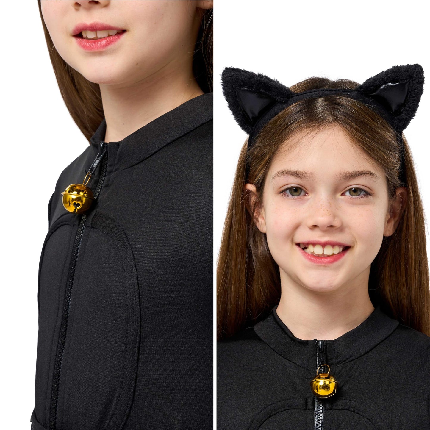 Spooktacular Creations Black Cat Costume For Girls, Kids Black Cat Costume, Girl Black Cat Halloween Costume For Cosplay Party Role Play(Small(5-7 Yrs))