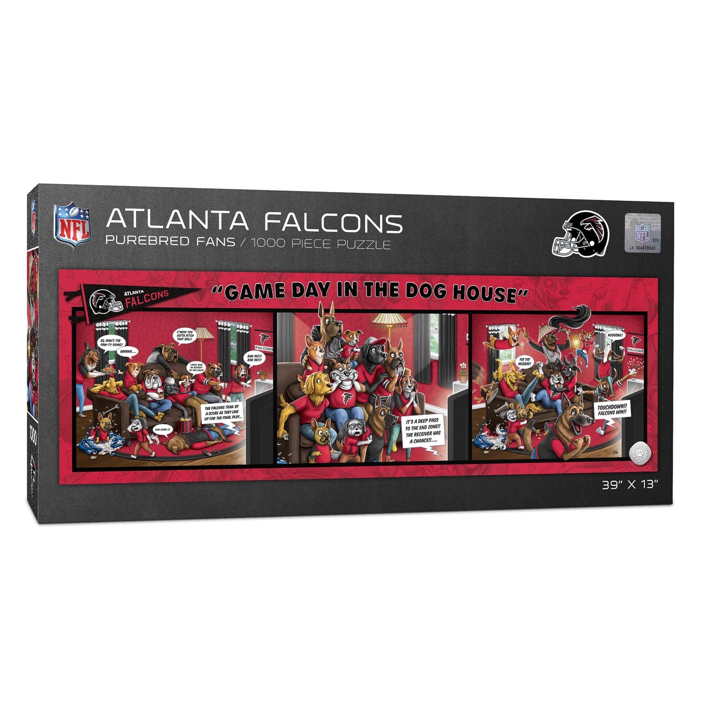 Youthefan Nfl Atlanta Falcons Game Day In The Dog House 1000Pc Puzzle