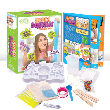 Be Amazing! Toys Super Squishy Science Lab Steam Science Kit For Kids - Kid Chemistry Kit - Make Your Own Slime, Putty, Quicksan