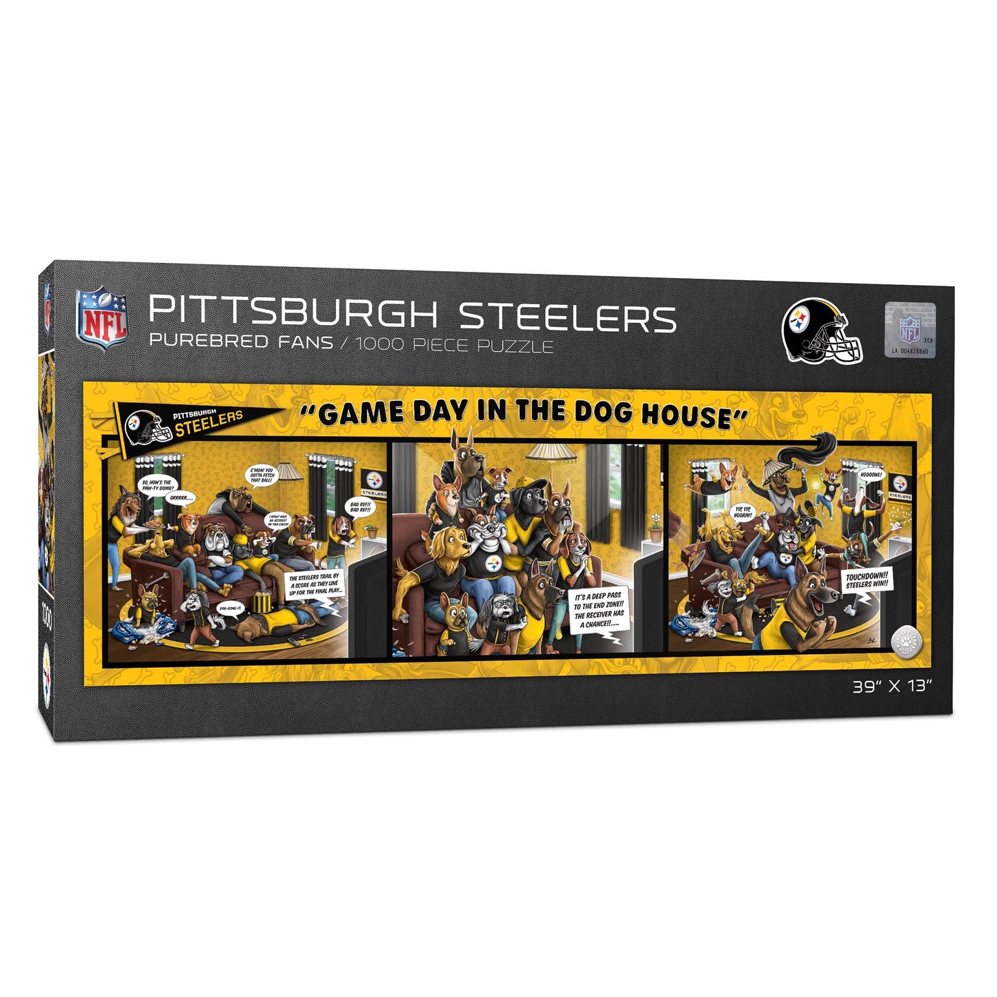 Youthefan Nfl Pittsburgh Steelers Game Day In The Dog House 1000Pc Puzzle