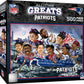 MasterPieces 500 Piece Sports Jigsaw Puzzle for Adults - NFL New England Patriots All-Time Greats - 15x21
