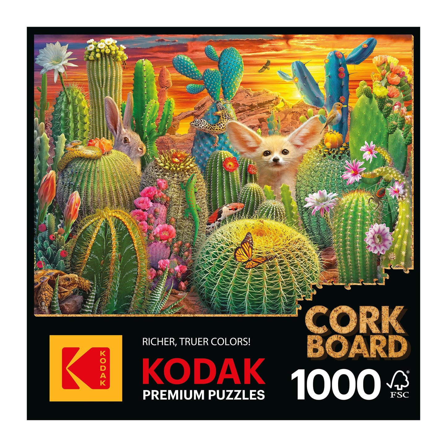 Roseart - Kodak Cork - Cactus Critters - 1000 Piece Jigsaw Puzzle For Adults