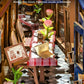 Robotime Diy Book Nook Kits Dollhouse Room Bookstore Miniature House With Led Light 3D Wooden Puzzles For Adults Booknook Booksh