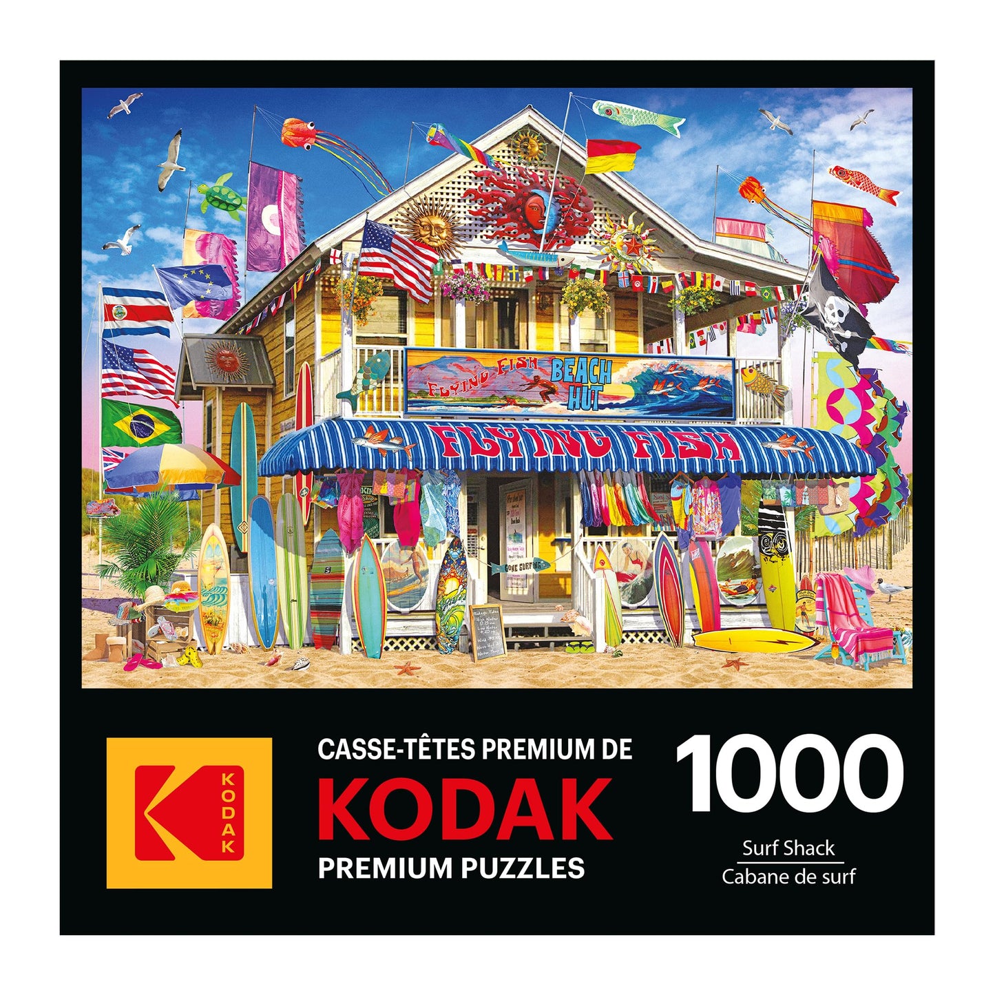 RoseArt - Kodak enhanced - Surf Shack - 1000 Piece Jigsaw Puzzle for mature-themeds