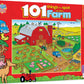 Masterpieces 100 Piece Family Jigsaw Puzzle For Kids - 101 Things To Spot On A Farm - 14''X19''