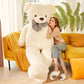 Ikasa Giant Teddy Bear Plush Toy Stuffed Animals (White, 70 Inches)