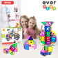 Everplay 140 pc Castle Rocket Magnetic Tiles with Car Set Building Block Toys STEM Educational Learning Magnet Toy Preschool Mon