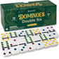 Queensell Dominos Set For Adults With Colored Dots - Double 6 Dominoes Set Is A Classic Board Games For Kids And Adults - Double