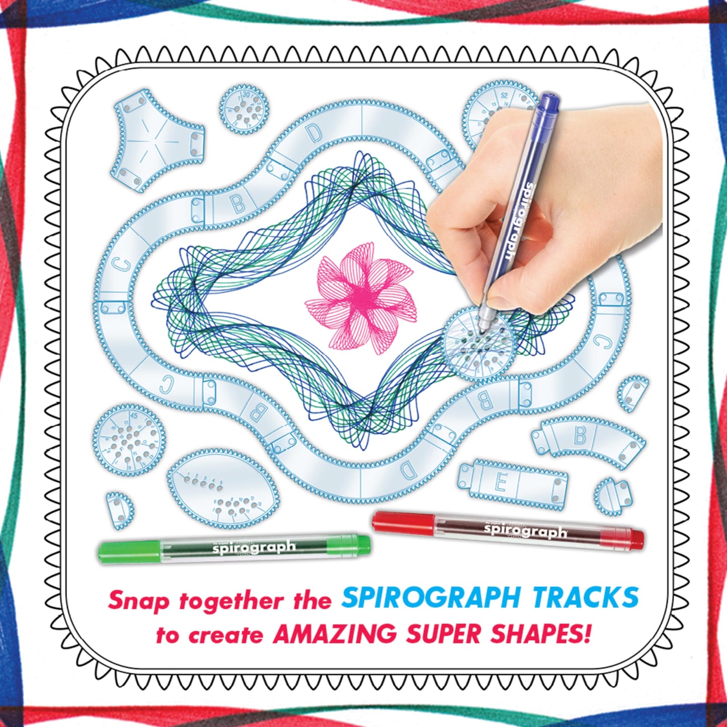 Spirograph Super 50th Anniversary Set -Arts and Crafts, Kids Toys, Art Supplies, Craft Supplies, Drawing Kit, Spiral Art, Classi