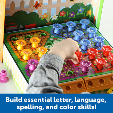Learning Resources Alphabet Garden Activity Set, Educational Indoor Games, Preschool Alphabet, Toddler Brain Toys, Toddler Presc
