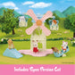 Calico Critters Baby Windmill Park, Dollhouse Playset With Persian Cat Figure Included Includes Windmill With Swing, Slide, Seesaw And Figure Medium