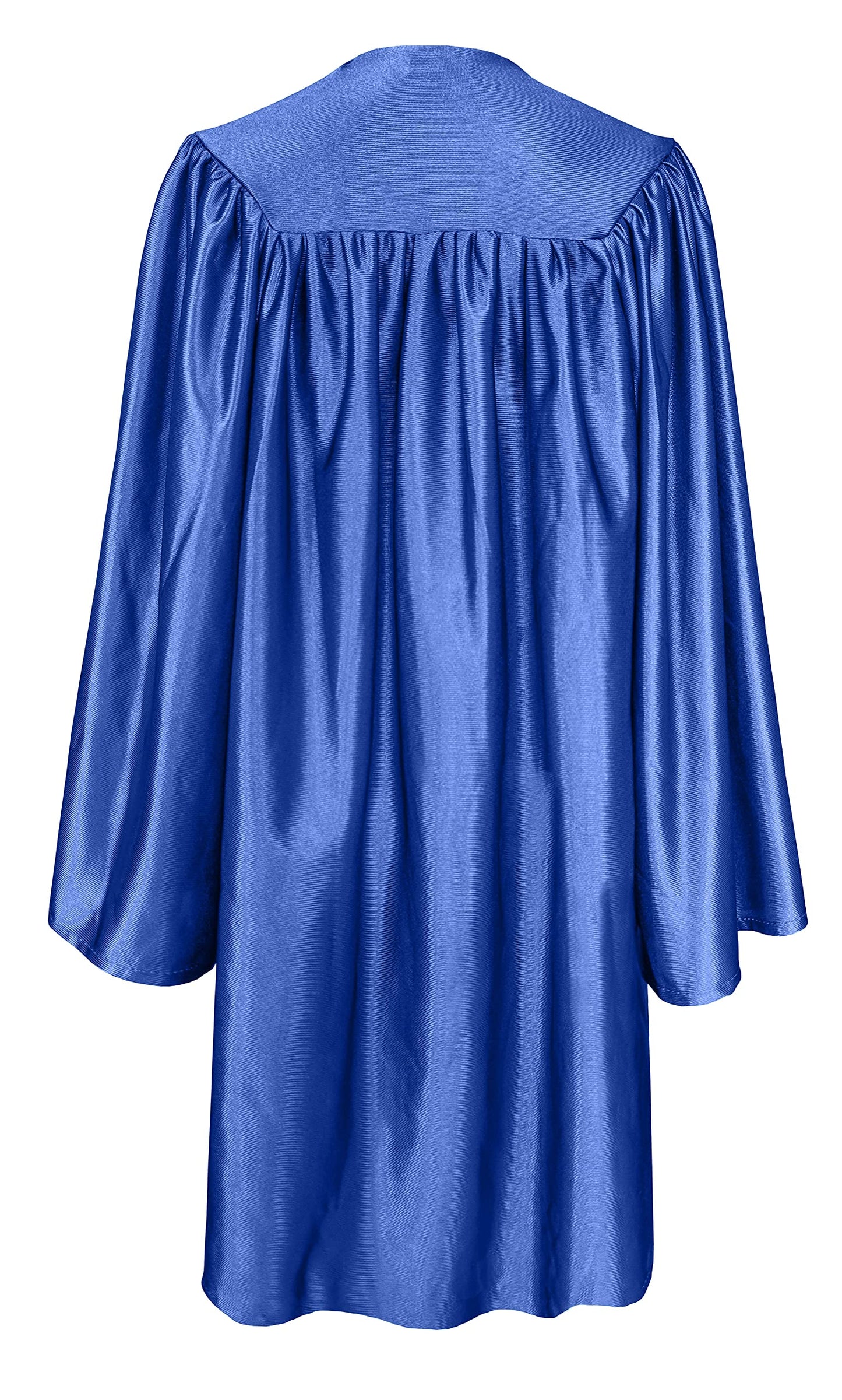 Gradplaza Shiny Choir Robe Kindergarten Preschool Graduation Gown Shiny Graduation Gown For Kids Royal Blue Size 36