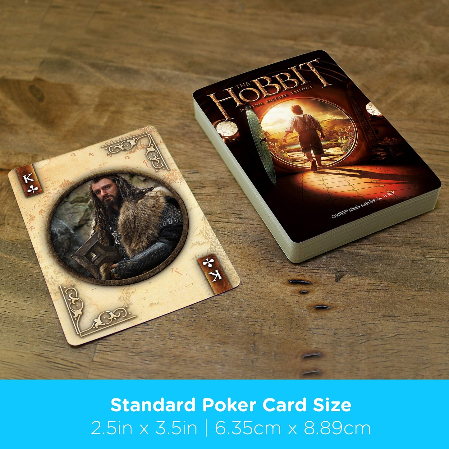 Aquarius The Hobbit Playing Cards - The Hobbit Themed Deck Of Cards For Your Favorite Card Games - Officially Licensed The Hobbit Merchandise & Collectibles