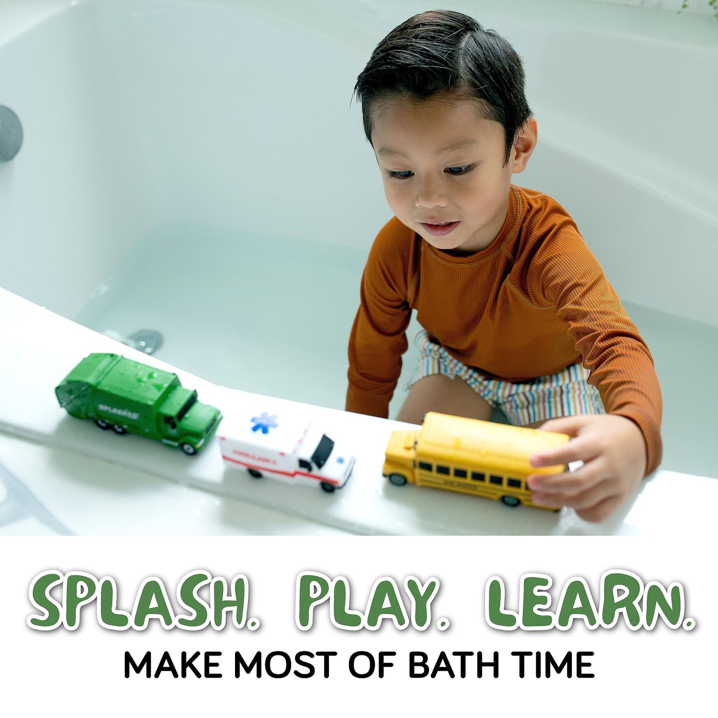 Mold Free Bath Toys For Babies And Toddlers, Car No Hole Bath Toys, Non Squirting Bath Toys No Mold For Tub, Beach, Pool, Bpa-Fr