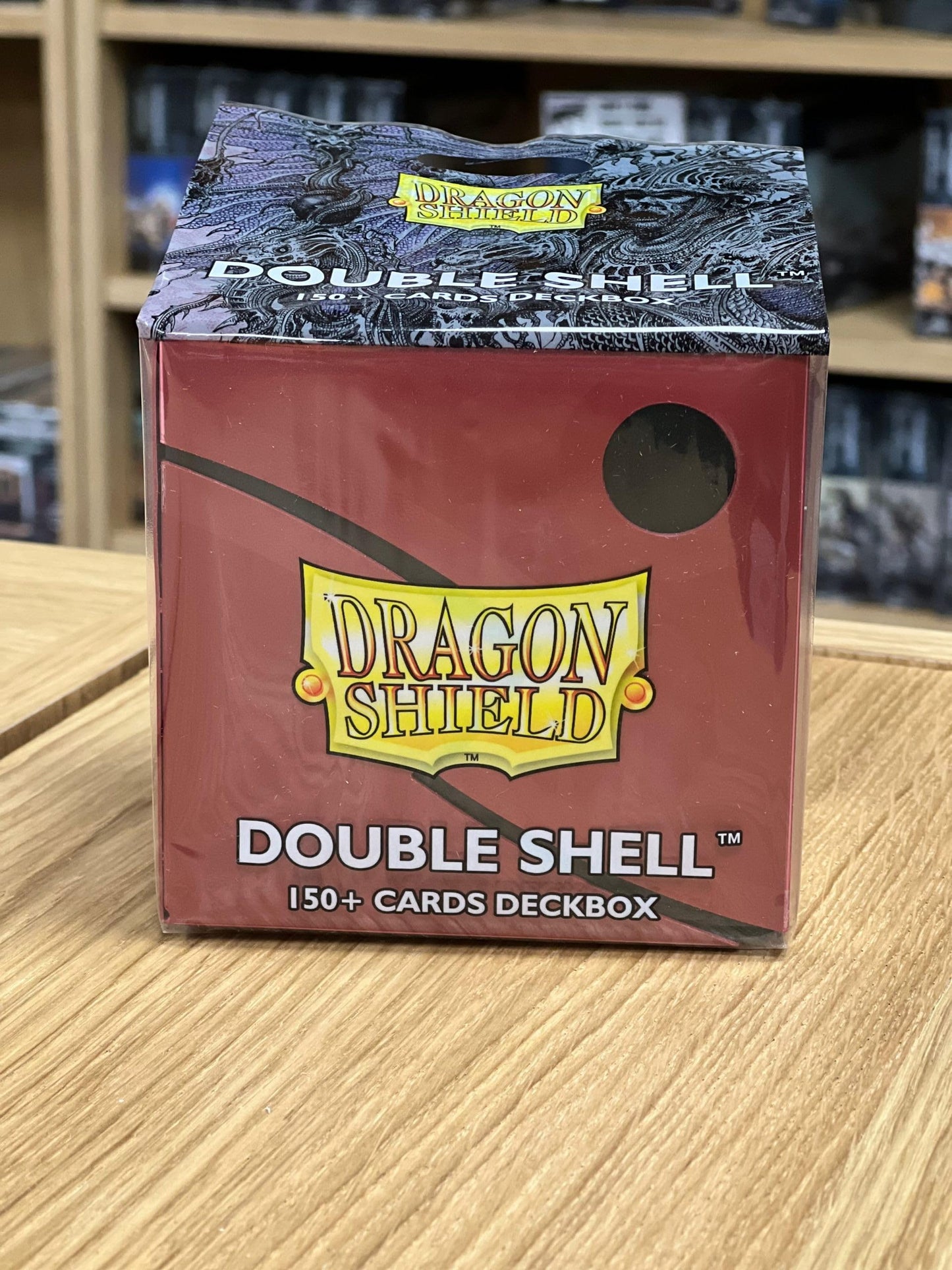 Dragon Shield Card Deck Box – Blood Red/Black 150Ct – Durable And Sturdy Tcg, Ocg Card Storage – Compatible With Mgt, Magic The Gathering, Commander Decks, Pokemon, Yugioh
