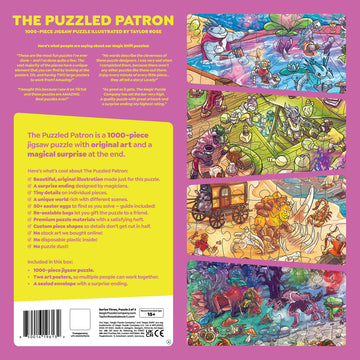 Magic Puzzle Company 1000-Piece Jigsaw Puzzle - The Puzzled Patron - Series Three - Paper Material