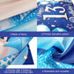 Katchon, Xtralarge Blue Happy 13Th Birthday Banner - 72X44 Inch | 13Th Birthday Decorations For Boys And Girls | Blue And Silver 13 Birthday Backdrop | Happy 13Th Birthday Decorations For Teenagers