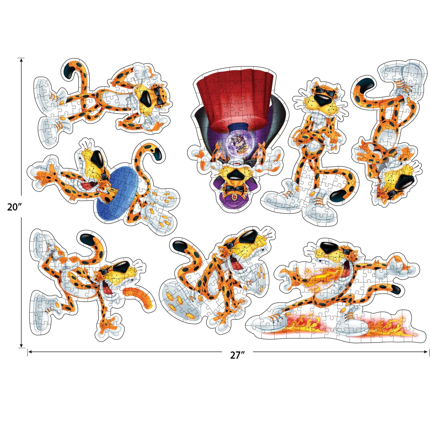 RoseArt - Mini Shaped - Cheetos - 500 Piece Jigsaw Puzzles for mature-themeds