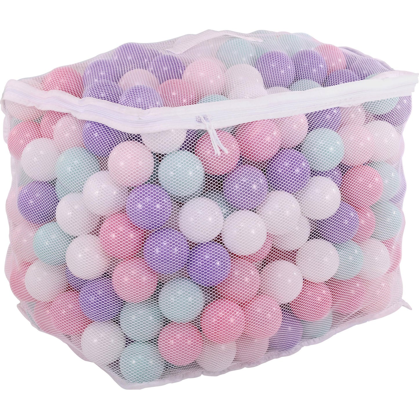Balancefrom 2.3-Inch Phthalate Free Bpa Free Non-Toxic Crush Proof Play Balls Pit Balls- 5 Bright Colors In Reusable And Durable Storage Mesh Bag With Zipper, 800-Count