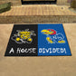 FANMATS 18686 Wichita State / Kansas House Divided Rug - 34 in. x 42.5 in.